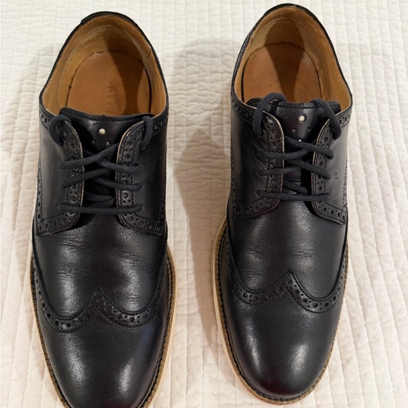 Cole Haan Black Leather Wingtip Loafers main image 2